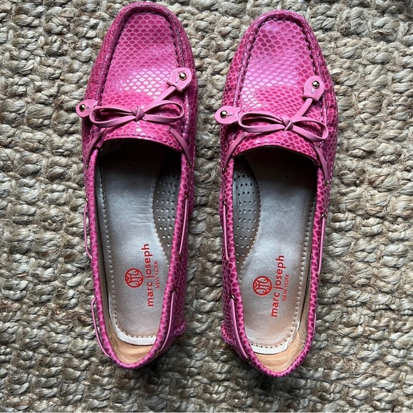 Marc Joseph Cypress Hill Leather pink loafers women’s 6 1/2 size 6.5 shoes - Picture 3 of 6